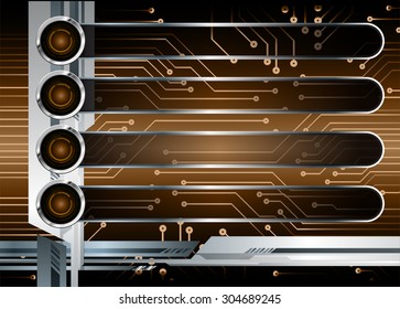 dark brown silver Web Design Website Elements Template for graphic internet. text box. label. info graphics. metal. card. pixel. Metals, alloys, steel, aluminum. button. infographics