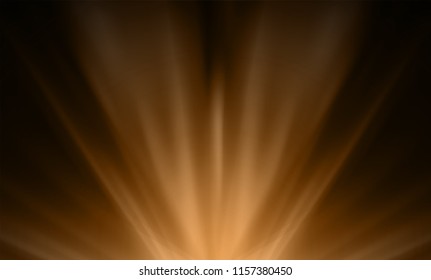 Dark brown smooth light lines abstract background. Vector illustration.