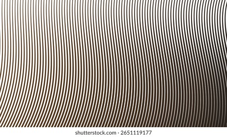Dark brown stripes curve line background for modern abstract wallpaper fabric texture and digital design