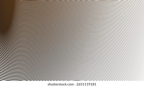 Dark brown stripes curve line background for modern abstract wallpaper fabric texture and digital design