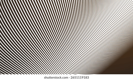 Dark brown stripes curve line background for modern abstract wallpaper fabric texture and digital design