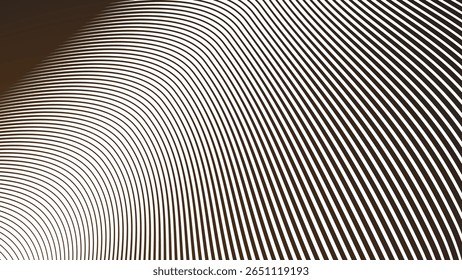Dark brown stripes curve line background for modern abstract wallpaper fabric texture and digital design