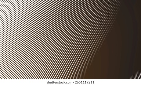 Dark brown stripes curve line background for modern abstract wallpaper fabric texture and digital design