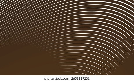 Dark brown stripes curve line background for modern abstract wallpaper fabric texture and digital design