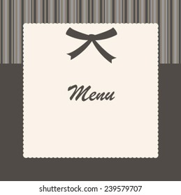 dark brown stripes menu