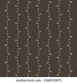 Dark brown surface, crossed by some strings of signs drawn in gray. Fashion pattern.