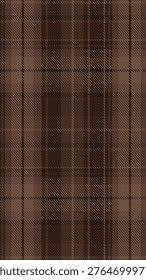 Dark brown tartan plaid pattern background,autumn texture
