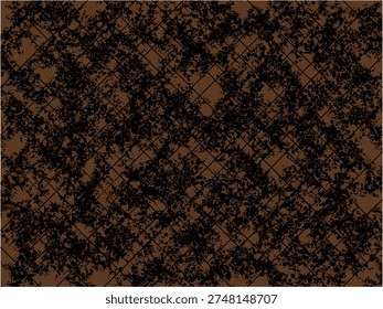 Dark brown terra-rossa soil texture vector. Abstract geological silt clay aesthetic. Variable stroke weight with zero artifacts. Ideal for soil science mapping.