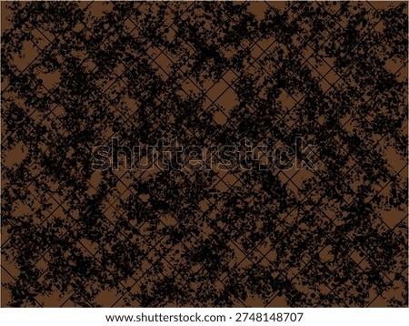 Dark brown terra-rossa soil texture vector. Abstract geological silt clay aesthetic. Variable stroke weight with zero artifacts. Ideal for soil science mapping.