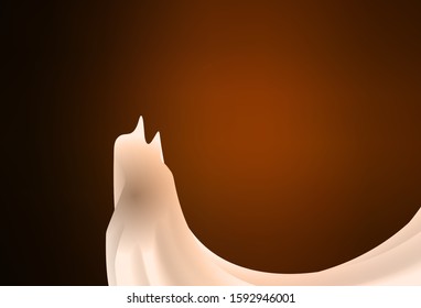 Dark Brown vector abstract blurred background. Colorful illustration in abstract style with gradient. The best blurred design for your business.