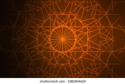 Dark Brown vector abstract doodle pattern. A vague abstract illustration with doodles drawn by child in Indian style. The elegant pattern can be used as a part of a brand book.