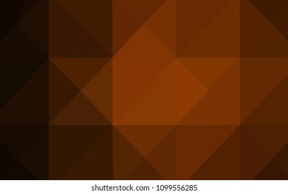 Dark Brown vector abstract mosaic backdrop. Modern geometrical abstract illustration with gradient. That new template can be used for your brand book.
