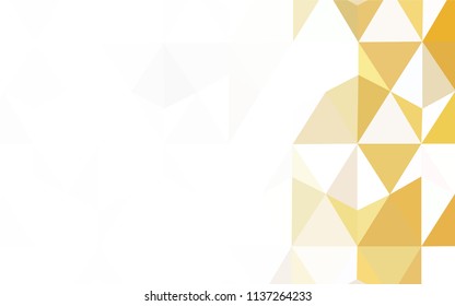 Dark Brown vector abstract mosaic pattern. Geometric illustration in Origami style with gradient.  Triangular pattern for your design.