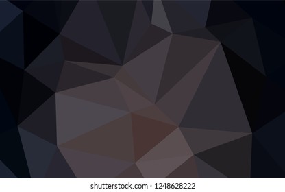 Dark Brown vector abstract mosaic pattern. Shining colored illustration in a new style. That new template can be used for your brand book.