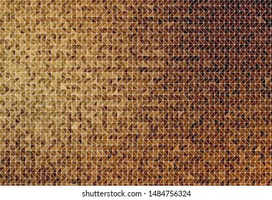 Dark Brown vector abstract mosaic pattern. Triangular geometric sample with gradient.  New template for your brand book.