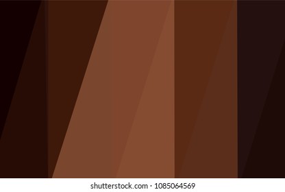 Dark Brown vector abstract polygonal pattern. Triangular geometric sample with gradient.  Brand-new style for your business design.