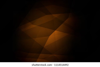 Dark Brown vector abstract polygonal pattern. Colorful illustration in polygonal style with gradient. Brand new design for your business.