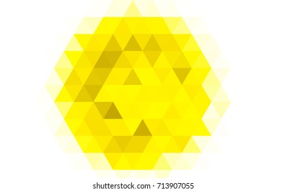 Dark Brown vector abstract polygonal template. Triangular geometric sample with gradient.  The best triangular design for your business.