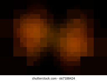 Dark Brown vector abstract textured polygonal background. Blurry rectangle design. Pattern can be used for background.