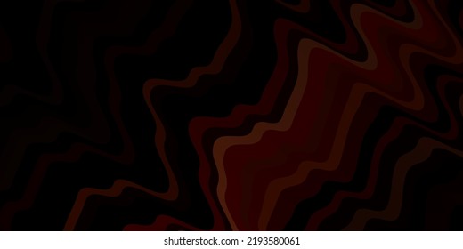 Dark Brown vector backdrop with circular arc. Bright illustration with gradient circular arcs. Pattern for ads, commercials.