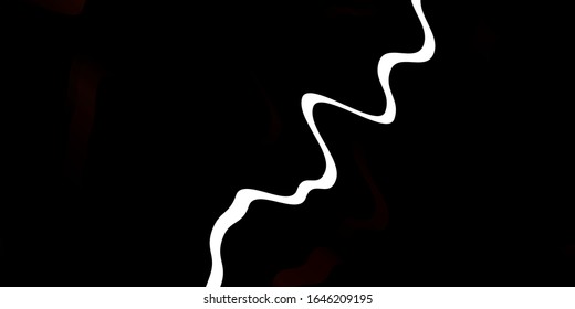 Dark Brown vector backdrop with curves. Bright illustration with gradient circular arcs. Pattern for websites, landing pages.