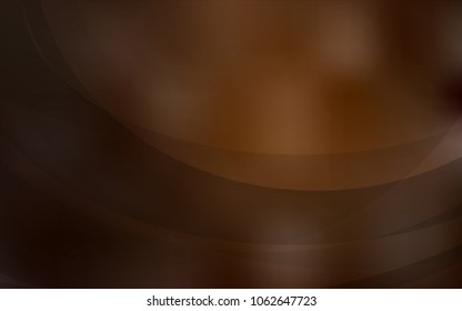 Dark Brown vector background with bent ribbons. An elegant bright illustration with gradient. The elegant pattern for brand book.