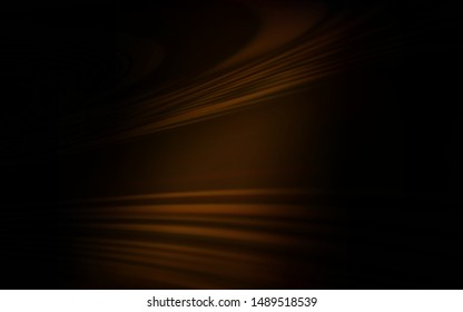 Dark Brown vector background with bent lines. A completely new colorful illustration in simple style. Pattern for your business design.