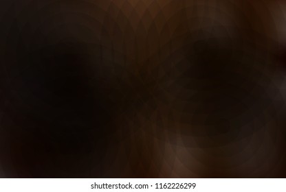 Dark Brown vector background with bubbles. Blurred decorative design in abstract style with bubbles. Pattern can be used for futuristic ad, booklets.