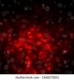 Dark Brown vector background with bubbles. Abstract colorful disks on simple gradient background. Design for your commercials.