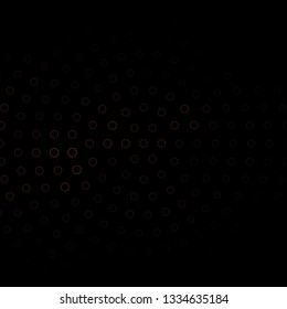 Dark Brown vector background with circles. Abstract decorative design in gradient style with bubbles. Design for your commercials.