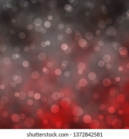 Dark Brown vector background with circles. Abstract colorful disks on simple gradient background. Pattern for booklets, leaflets.