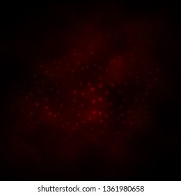 Dark Brown vector background with colorful stars. Modern geometric abstract illustration with stars. Pattern for new year ad, booklets.
