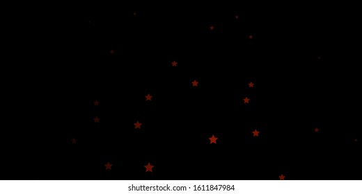 Dark Brown vector background with colorful stars. Decorative illustration with stars on abstract template. Design for your business promotion.