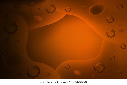 Dark Brown vector background with curved circles. Glitter abstract illustration with wry lines. The best blurred design for your business.