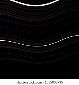 Dark Brown vector background with curved lines. Gradient illustration in simple style with bows. Pattern for commercials, ads.