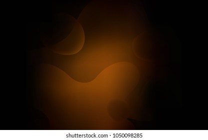 Dark Brown vector background with lamp shapes. A completely new color illustration in memphis style. Brand-new design for your ads, poster, banner.
