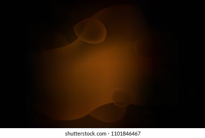 Dark Brown vector background with lava shapes. Creative illustration in halftone memphis style with gradient. The elegant pattern for brand book.