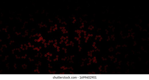 Dark Brown vector background with occult symbols. Colorful mystic symbols with a gradient in ancient style. Best design halloween events.