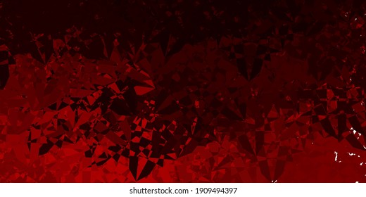 Dark Brown vector background with polygonal forms. Illustration with abstract colorful triangle shapes. Pattern for promotions.