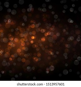 Dark Brown vector background with spots. Colorful illustration with gradient dots in nature style. Pattern for business ads.