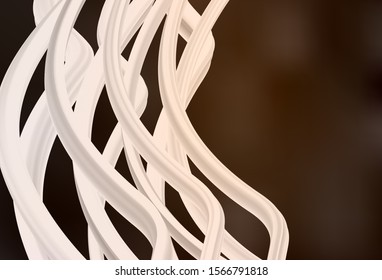 Dark Brown vector blurred bright pattern. Creative illustration in halftone style with gradient. New way of your design.