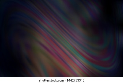 Dark Brown vector blurred shine abstract template. Glitter abstract illustration with gradient design. Smart design for your work.