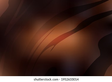 Dark Brown vector blurred shine abstract background. Creative illustration in halftone style with gradient. New style for your business design.