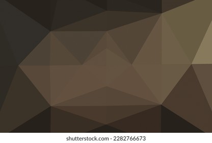 Dark brown vector blurry triangle texture. Geometric illustration in Origami style with gradient. Triangular pattern for your business design.