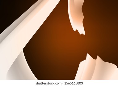 Dark Brown vector colorful blur backdrop. Creative illustration in halftone style with gradient. New design for your business.