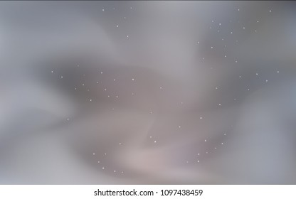 Dark Brown vector cover with astronomical stars. Shining colored illustration with bright astronomical stars. Pattern for astrology websites.