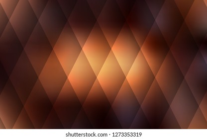 Dark Brown vector cover in polygonal style. Illustration with set of colorful rectangles. Best design for your ad, poster, banner.