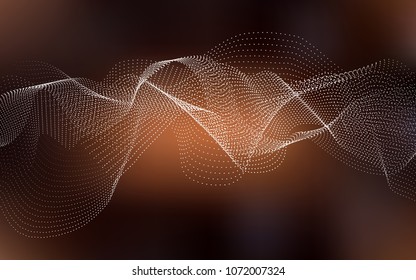 Dark Brown vector cover with spots. Abstract illustration with colored bubbles in nature style. Beautiful design for your business natural advert.