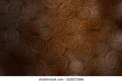 Dark Brown vector doodle blurred background. Sketchy doodles with roses on blurred background. A completely new design for your business.