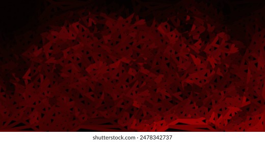 Dark brown vector geometric polygonal wallpaper. Smart illustration in facet style with abstract triangles. Background for mobile phones.